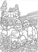 kolorowanki Wojownicze Żółwie Ninja, malowanki dla chłopców numer  60